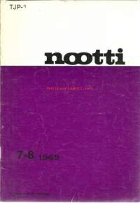 Nootti 1969 nr /7-8  riippumaton mielipidelehti - demokratia, AKS sodan voittaja, suomalaista alkoholipolitiikkaa