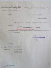 Littoisten Osakeyhtiö, littoinen toukokuun 16. 1922 -asiakirja