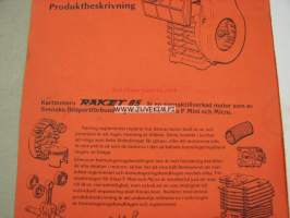 Raket 85 -mikroautomoottorin käyttöohjekirja ruotsiksi