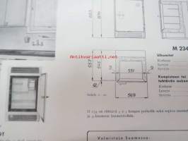 Electrolux jäähdytyskaappi malli M234 (valmistetaan Suomessa) -myyntiesite