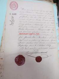 Vikaraisten tila, Härjanvatsan kylä, Karjalohja -asiakirjoja koskien tilaa ja taloa alkaen 1800-luvun alusta 1900-luvun alkupuolella, moninaisia asiioita