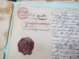 Vikaraisten tila, Härjanvatsan kylä, Karjalohja -asiakirjoja koskien tilaa ja taloa alkaen 1800-luvun alusta 1900-luvun alkupuolella, moninaisia asiioita