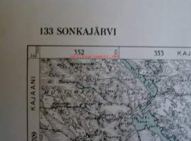 Suomen taloudellinen kartta, sonkajärvi  1941