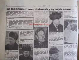 Koneviesti 1972 nr 5 -mm. Lannanpoisto puristimella, Pätkä pois ja peltoa lisää, Rivilannoitus perunaviljelyssä, Rehurobotti, Onko kyntö välttämätöntä?,