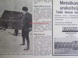 Koneviesti 1972 nr 5 -mm. Lannanpoisto puristimella, Pätkä pois ja peltoa lisää, Rivilannoitus perunaviljelyssä, Rehurobotti, Onko kyntö välttämätöntä?,