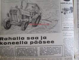 Koneviesti 1972 nr 5 -mm. Lannanpoisto puristimella, Pätkä pois ja peltoa lisää, Rivilannoitus perunaviljelyssä, Rehurobotti, Onko kyntö välttämätöntä?,