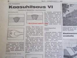Koneviesti 1972 nr 5 -mm. Lannanpoisto puristimella, Pätkä pois ja peltoa lisää, Rivilannoitus perunaviljelyssä, Rehurobotti, Onko kyntö välttämätöntä?,