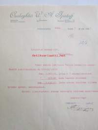 Osakeyhtiö W. A. Ipatoff, Joensuussa kesäkuun 9. 1922. -asiakirja
