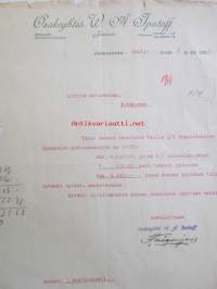 Osakeyhtiö W. A. Ipatoff, Joensuussa huhtikuun 8. 1922. -asiakirja
