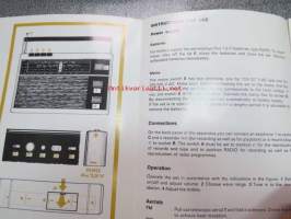 Philips 50 IC 326 matkaradio -käyttöohjeet ja piirikaavio