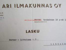 Ari Ilmakunnas Oy, Helsinki toukokuun 16. 1942. -asiakirja