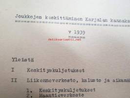 Erä korkeamman sotilaskoulutuksen harjoitustöitä ja luentoja yms.