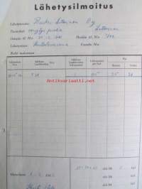 Heinola Wood Ab. Oy. Heinola 23.2. 1942. -asiakirja