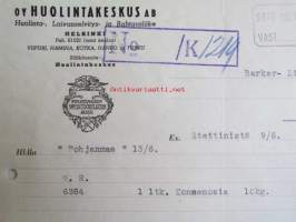 Oy Huolintakeskus Ab, Turku 17/6. 1942. -asiakirja