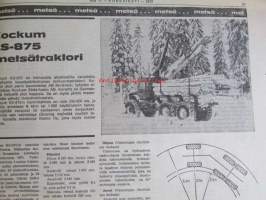 Koneviesti 1972 nr 11 -mm. Pohjoismaista maatalous- ja metsäkoneteollisuutta III Tanska, Heinän  koeteanapaalaus, Maataloude rakkennus- ja sähköasioita