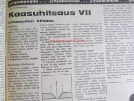 Koneviesti 1972 nr 11 -mm. Pohjoismaista maatalous- ja metsäkoneteollisuutta III Tanska, Heinän  koeteanapaalaus, Maataloude rakkennus- ja sähköasioita