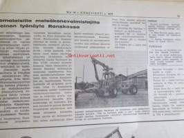 Koneviesti 1972 nr 10 -mm. Pohjoismaista maatalous- ja metsäkoneteollisuutta II Suomi, Ford 5000 KV:n traktoritestissä, Viljavuuspalvelu, Tuottaisinko