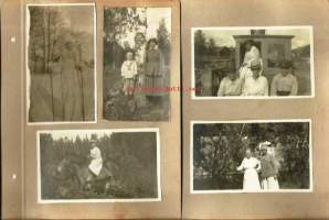 Elämää 1920-luvulla  9 valokuvaa  albumin sivuilla - valokuva