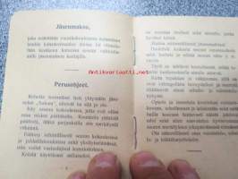 Nousisaisten V. ja U.-seura &quot;Suden&quot; jäsenkirja, käyttämätön jäsenkirja vuodelta 1917
