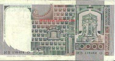 Italia 10 000 Lire 1976-1994  - seteli