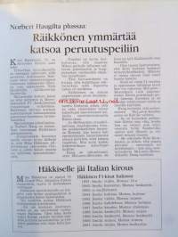 Tuskien Grand Prix Raportti maailmanmestari Mika Hälkkisen Formula 1 -kilpailukaudesta