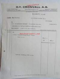 Oy Cronwall Ab, 3.2. 1942. -asiakirja