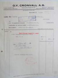 Oy Cronwall Ab, 3.2. 1942. -asiakirja
