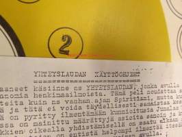 Spiritismi, pelilauta ja yhteyslauta (ouija -lauta)   Alunperin 1970-luvulla Pekka Siitoin / Turun Hengentieteen Seura / Veronica (Föreningen Veronica) julkaisema