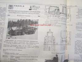 Koneviesti 1972 nr 18 -mm. Selkhozteknika -72, Kuiva viherlinja, Perävaunu maatilan työkone, Turpeessa sen salaisuus, Karjatilöa lännen malliin, Vakolan