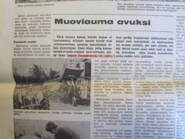 Koneviesti 1974 nr 14 -mm. Puimurisuunnittelijan puheenvuoro, Lakoviljan puinti, Kuivurin kunnostus, Maatalouskaupan puheenvuoro, Tuorerehu muovisäkkiin,