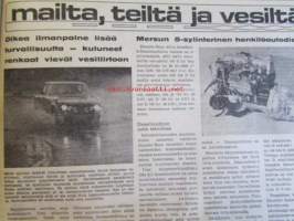 Koneviesti 1974 nr 14 -mm. Puimurisuunnittelijan puheenvuoro, Lakoviljan puinti, Kuivurin kunnostus, Maatalouskaupan puheenvuoro, Tuorerehu muovisäkkiin,