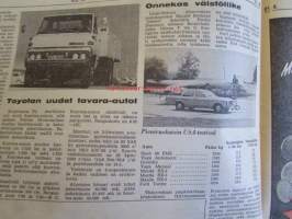 Koneviesti 1974 nr 14 -mm. Puimurisuunnittelijan puheenvuoro, Lakoviljan puinti, Kuivurin kunnostus, Maatalouskaupan puheenvuoro, Tuorerehu muovisäkkiin,