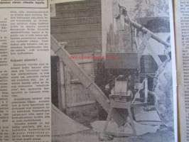 Koneviesti 1974 nr 15 -mm. Näyttelyissä nähtyä, Maailman kyntöhuiput Viikissä, Vaihtelua viljelykiertoon, Kotitarvemyllyjä, Tuoresäilötyn viljan