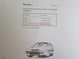 Mitsubishi Colt Instruktionsbok  -käyttöohjekirja