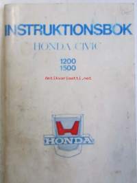 Honda Civic 1200 1500 -instruktionsbok