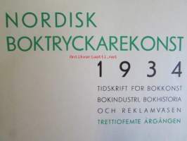 Nordisk boktryckare konst 1927 -sidottu vuosikerta