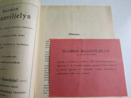 Suomen Maanviljelys 1915 nr 1, muutama sana meikäläisistä siemenhintaluetteloista, Sahanomistajain Maanviljelysyhdistyksen toiminta 1914, turvepehku arvoonsa,