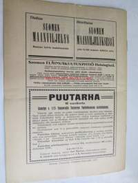 Suomen Maanviljelys 1915 nr 1, muutama sana meikäläisistä siemenhintaluetteloista, Sahanomistajain Maanviljelysyhdistyksen toiminta 1914, turvepehku arvoonsa,