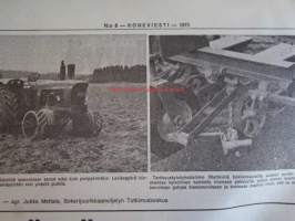 Koneviesti 1973 nr 8 -mm. Inter-Ango-Mek, Traktorikäyttöön sopiva hydraumoottori kokeiltavana, Kevätrapsi ja kevatrypsi, Lypsikoneita alihankintana, Kalkkuna -