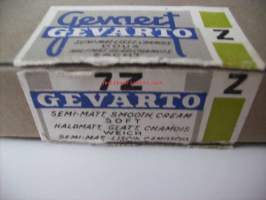 Gevaert Gevarto 9x12 cm valokuvapaperia - tyhjä  tuotepakkaus