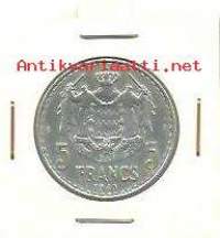 Monaco 5 Francs  1945 kolikko