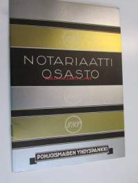 Pohjoismaiden Yhdyspankki Notariaattiosasto