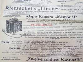 G. Rüdenberg jun. Hannover -kameramainos 1900-luvun ensimmäiseltä vuosikymmeneltä