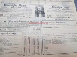 G. Rüdenberg jun. Hannover -kameramainos 1900-luvun ensimmäiseltä vuosikymmeneltä
