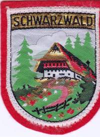 Schwarzwald Saksa - Ommeltava kangasmerkki / hihamerkki