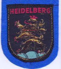 Heidelberg Saksa - Ommeltava kangasmerkki / hihamerkki