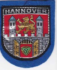 Hannover Saksa - Ommeltava kangasmerkki / hihamerkki