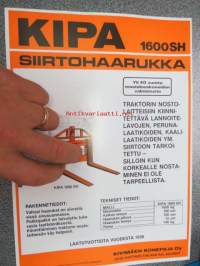 KIPA 1600 SH siirtohaarukka -myyntiesite