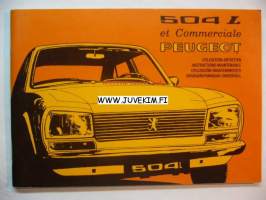 Peugeot 504 L -instruktionsbok
