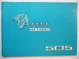 Peugeot 505 -instructionsbook